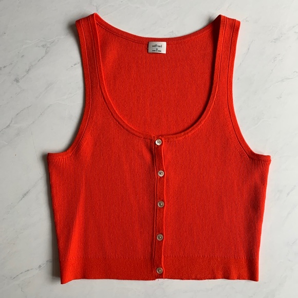 Aritzia Wilfred Red Sweater Tank - Picture 2 of 7